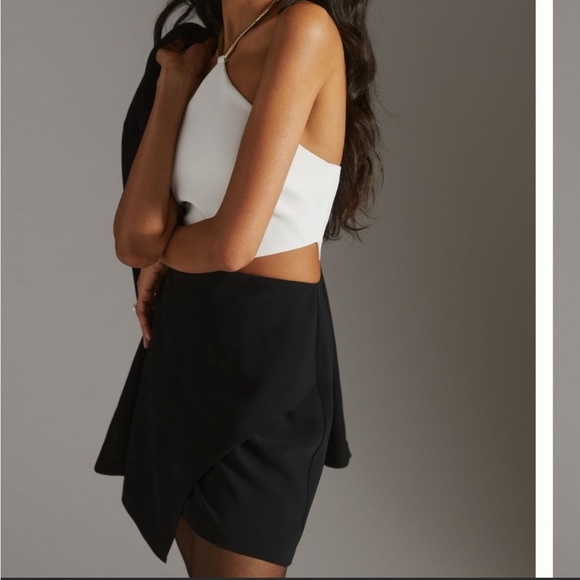 Amanda Uprichard Side-Cut Out Halter Dress - Picture 2 of 6